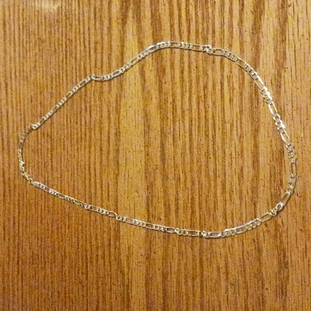 Sterling silver Figaro chain